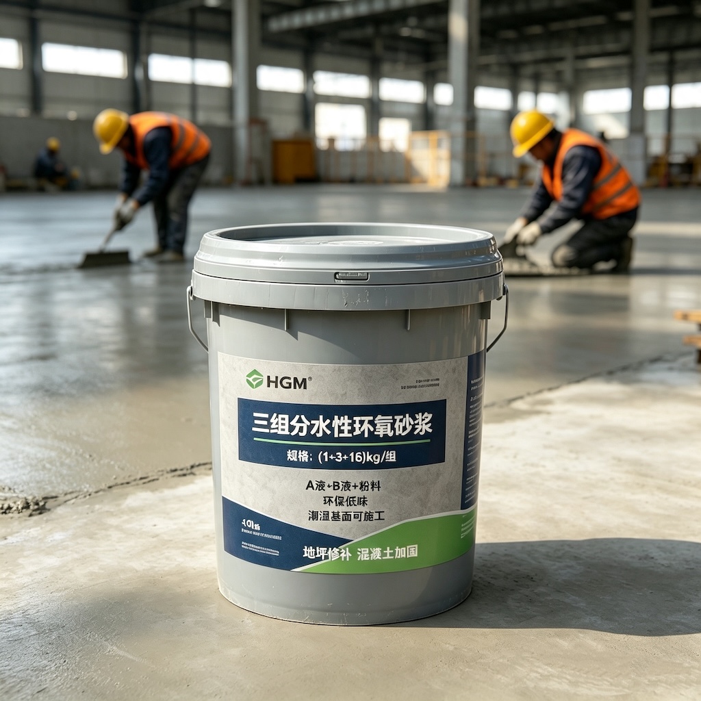 岭东三组份水性环氧砂浆